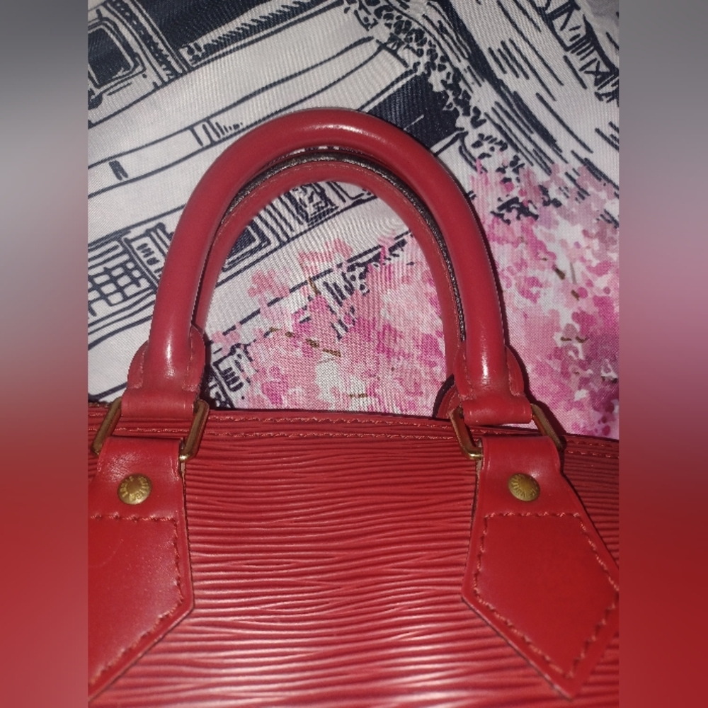 GUC Louis Vuitton red epi Speedy 25 - Picture 3 of 16
